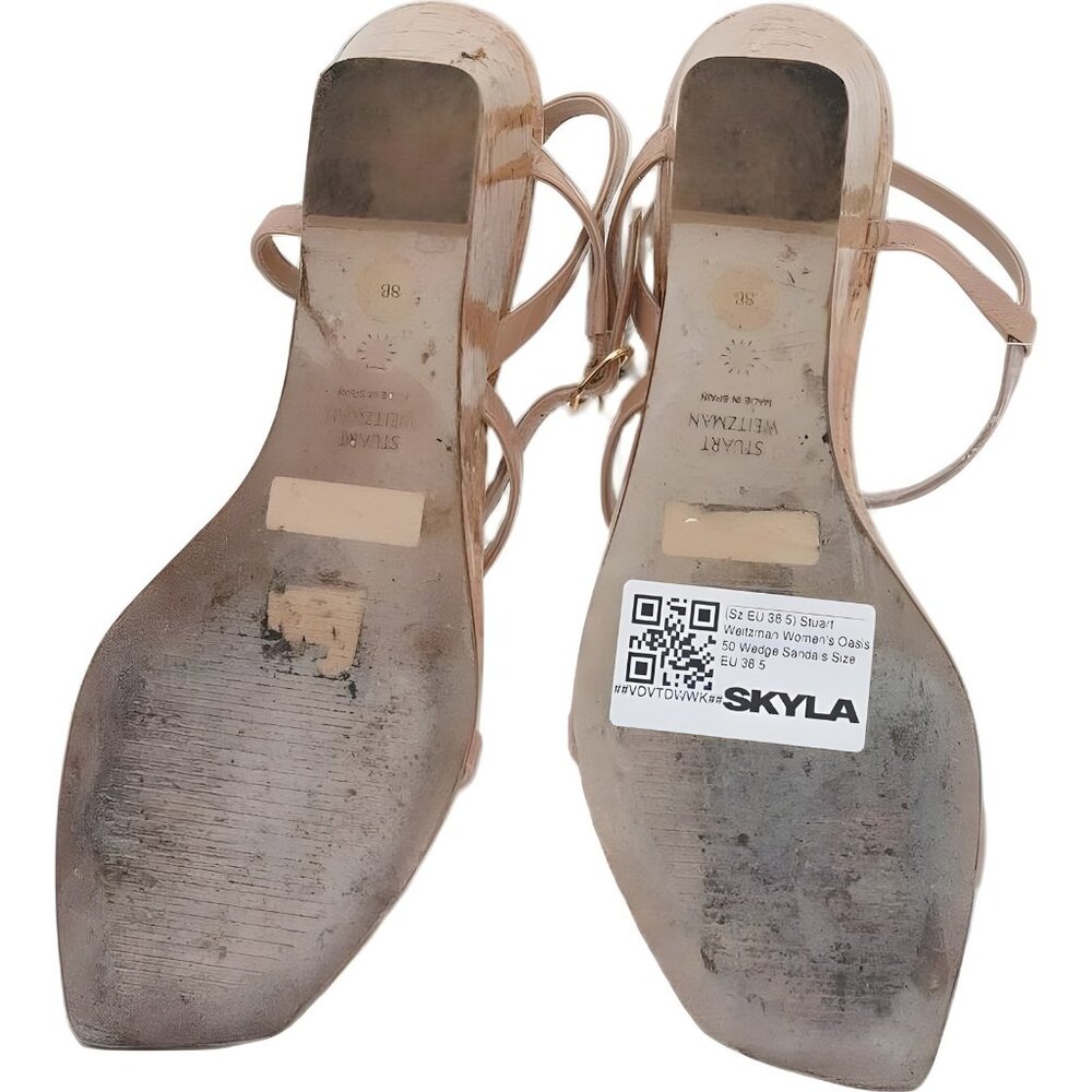 Stuart Weitzman Oasis 50 Wedge Sandals Women's EU 38.5 - Picture 6 of 6